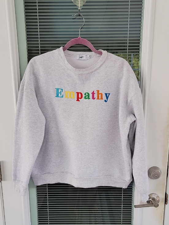 The Mayfair Group Tops - The Mayfair Group Empathy Always Gret Crewneck Sz S/M